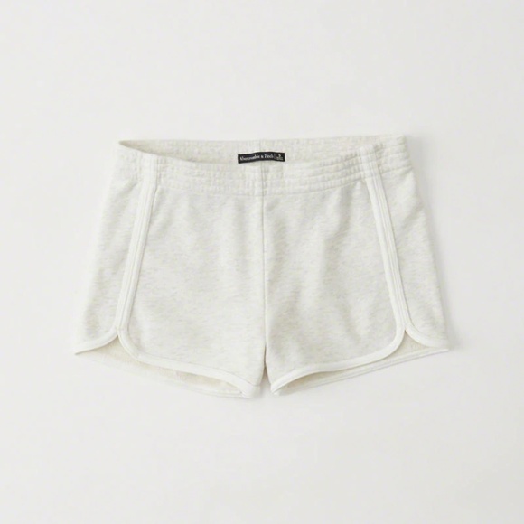 ABERCROMBIE VARSITY KNIT SHORTS Light grey - Picture 1 of 4